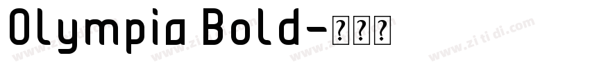 0lympia Bold字体转换